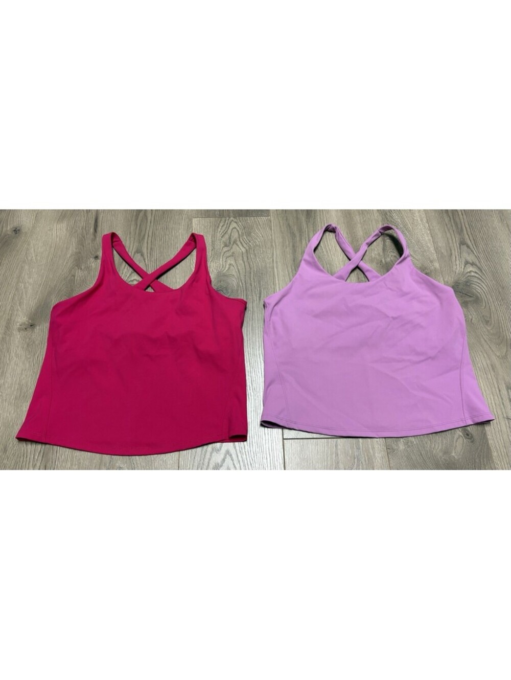 Lot Of 2 Spanx Contour Crossback Shelf Tank Top Size Large